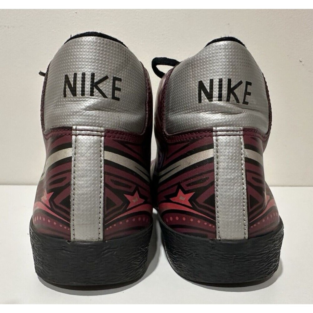 Nike men sz 9.5 blazer high cherrywood illustrated multicolor 315877-003 sneaker - Picture 6 of 12